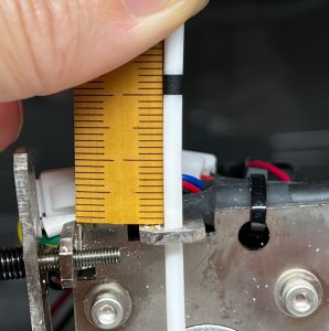 吐出量のキャリブレーションの様子